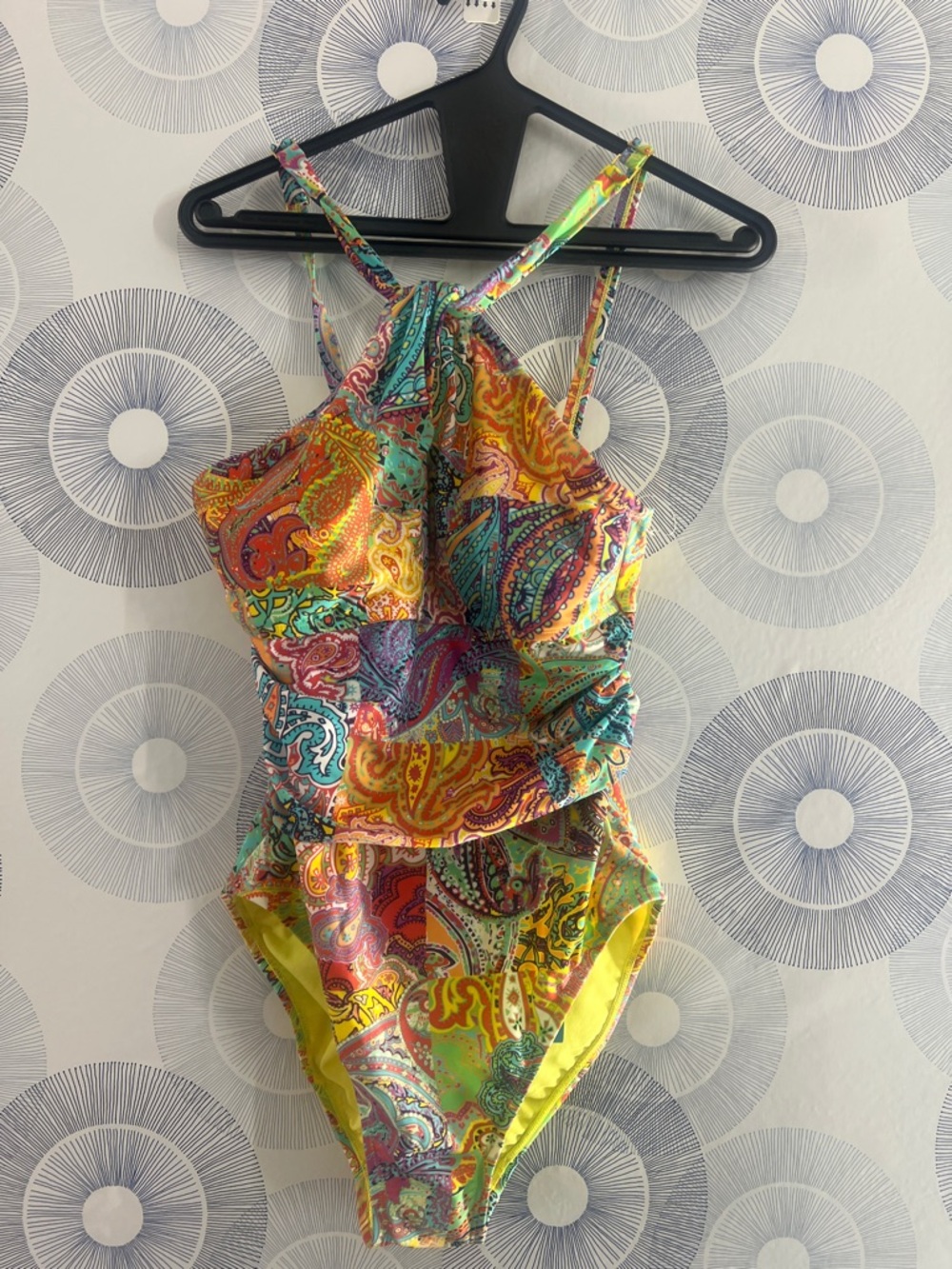 Bleu Rod Beattie Double Duty Keyhole One Piece Swimsuit Women’s Size 8 Ruched